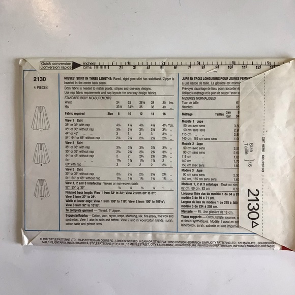 🍀3/$20🍀 Uncut 1977 sewing pattern - Picture 2 of 3